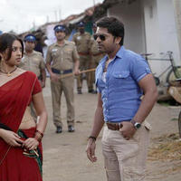 Simbu and Richa Gangopadhyay in Osthi Movie - Stills